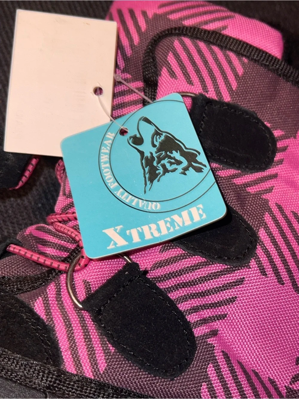 Xtreme Kids Black & Pink Winter Snow Boots